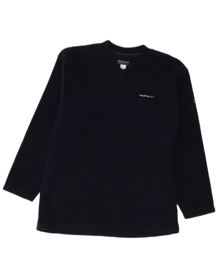 Maglione in pile da uomo Reebok medio blu navy in poliestere