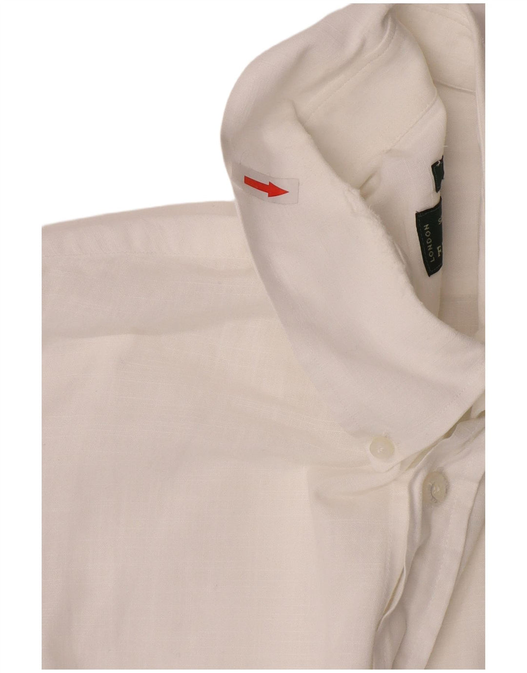 Camicia slim fit da uomo Fred Perry, taglia grande, in cotone bianco