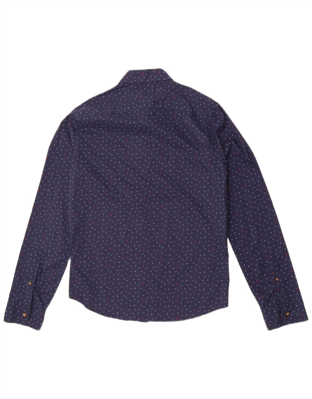 Camicia Hollister da uomo in cotone maculato medio blu navy