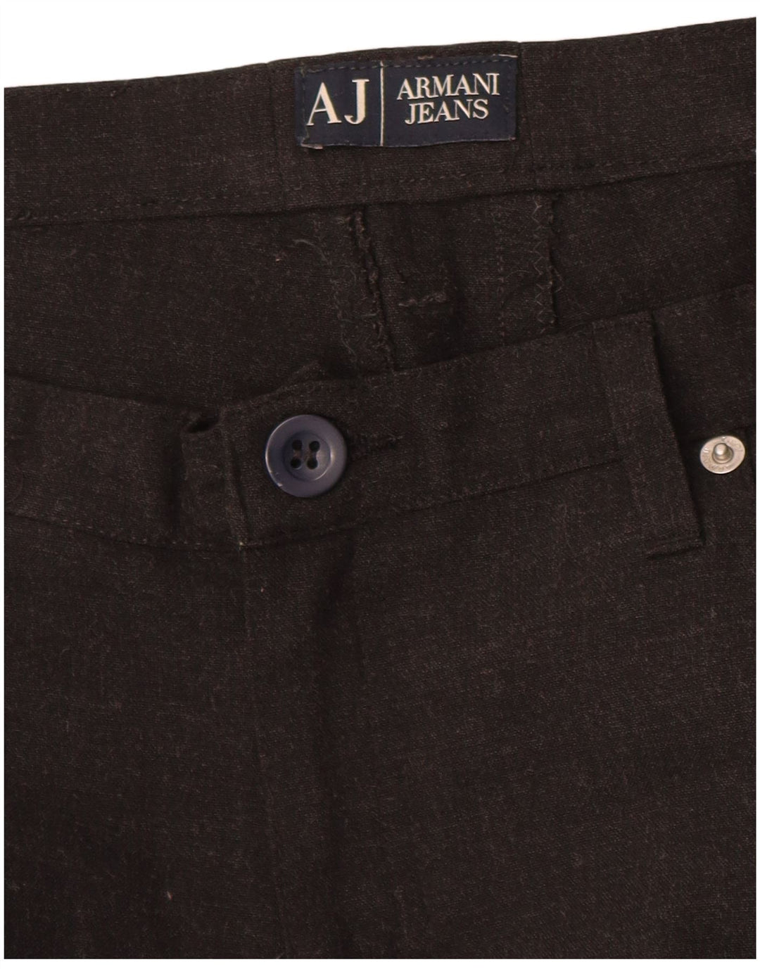 Pantaloni casual dritti da donna Armani W36 L27 Marrone