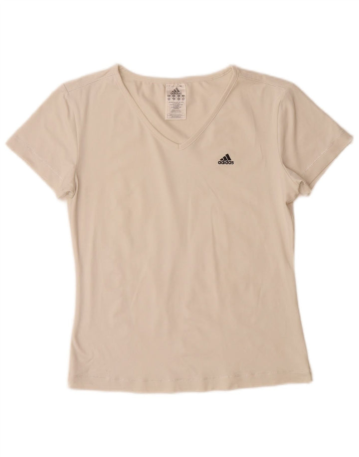 T-shirt da donna Adidas Top UK 14 Medium Off White Poliammide