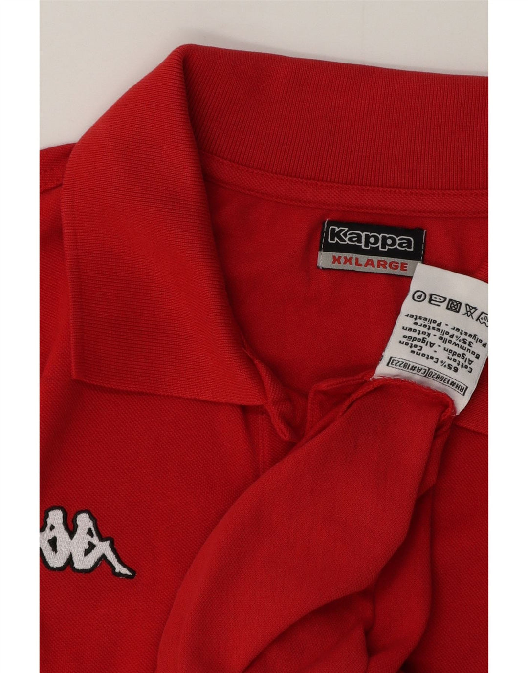 Polo Kappa Uomo 2XL Cotone Rosso