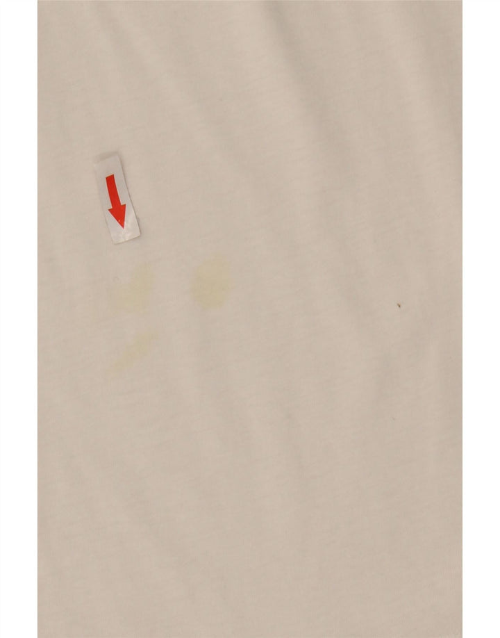 T-shirt grafica da uomo Wrangler Top in cotone bianco medio