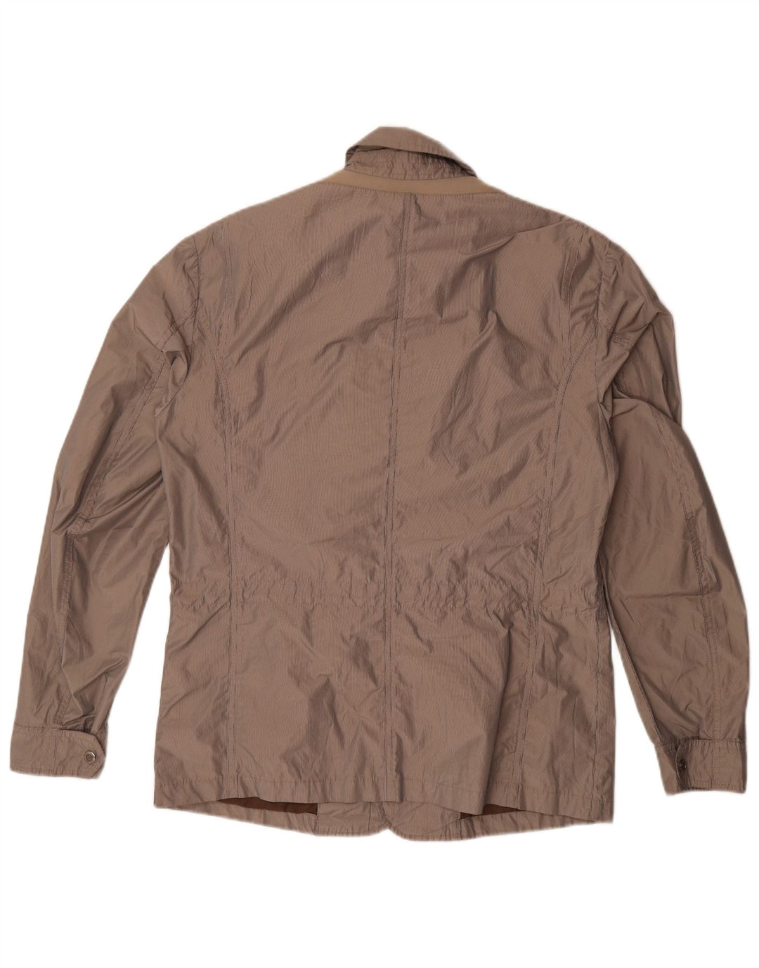 Geox Giacca da uomo Respira Utility UK 40 Large Marrone Gessato Poliestere