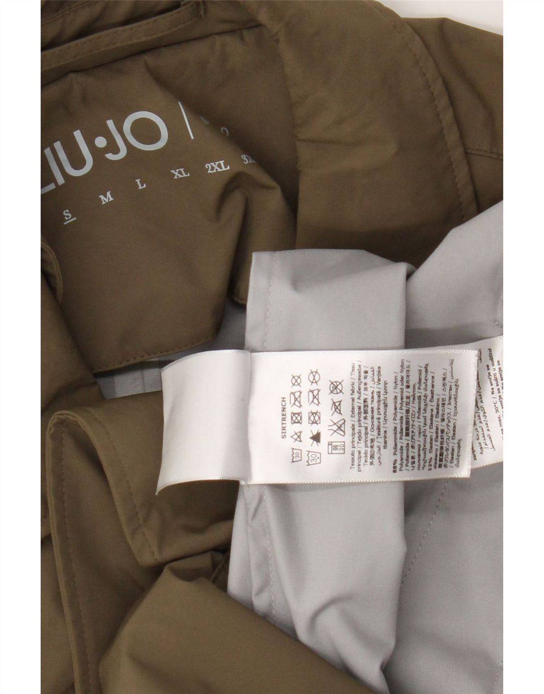 Trench da uomo Liu Jo UK 36 Small Khaki Poliammide