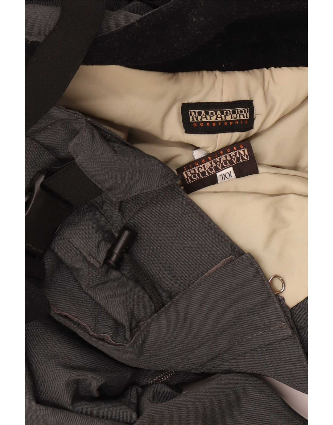 Pantaloni da sci salopette da uomo Napapijri 2XL grigio poliammide