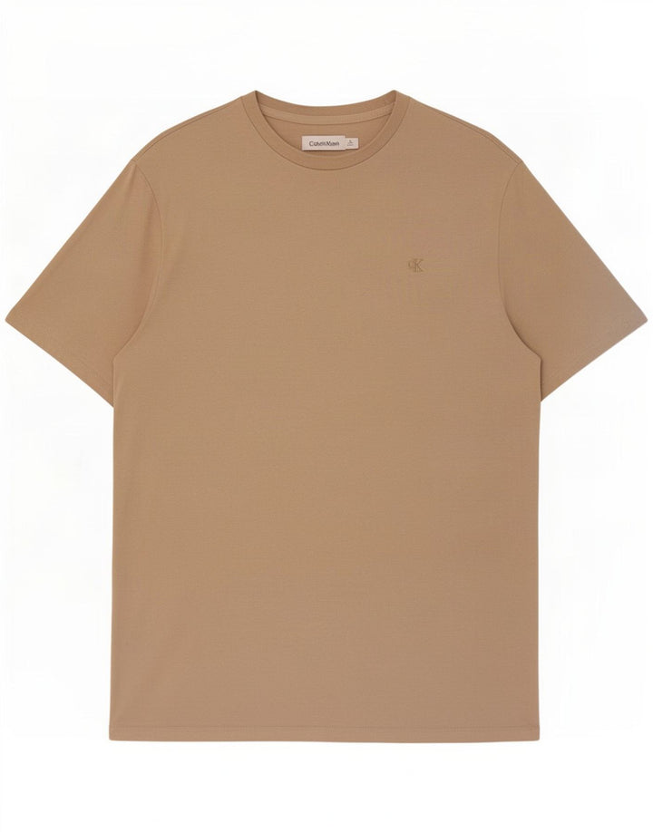 Maglietta da uomo Calvin Klein Top in cotone beige medio