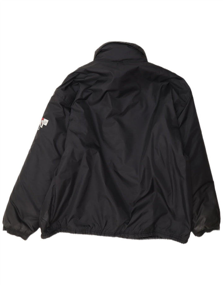 Giacca anorak imbottita da uomo vintage UK 42 XL nera