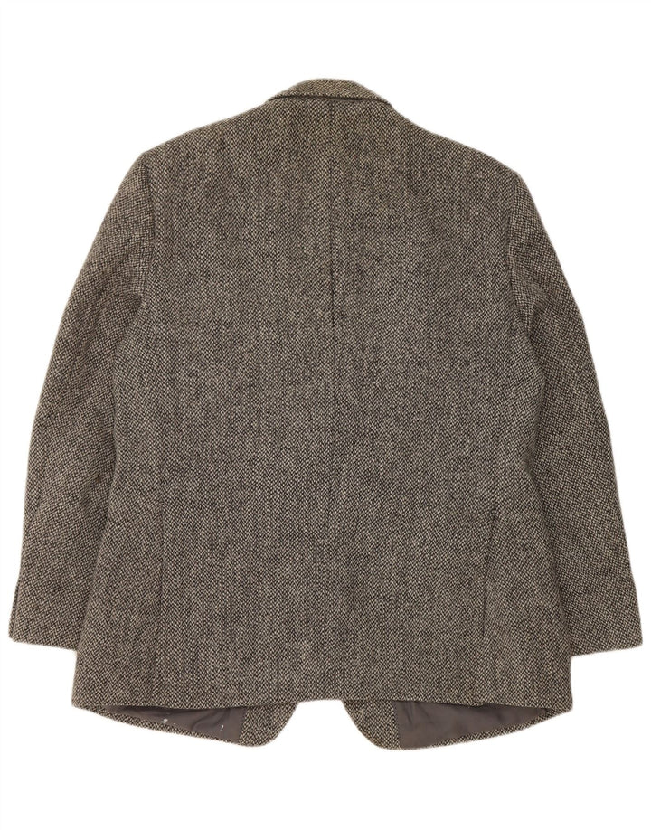 Giacca blazer da uomo in tweed Harris Centaur UK 38 grigio medio a spina di pesce