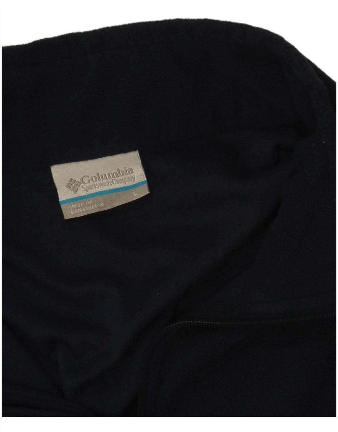 Maglione in pile da uomo Columbia con zip e collo grande blu navy