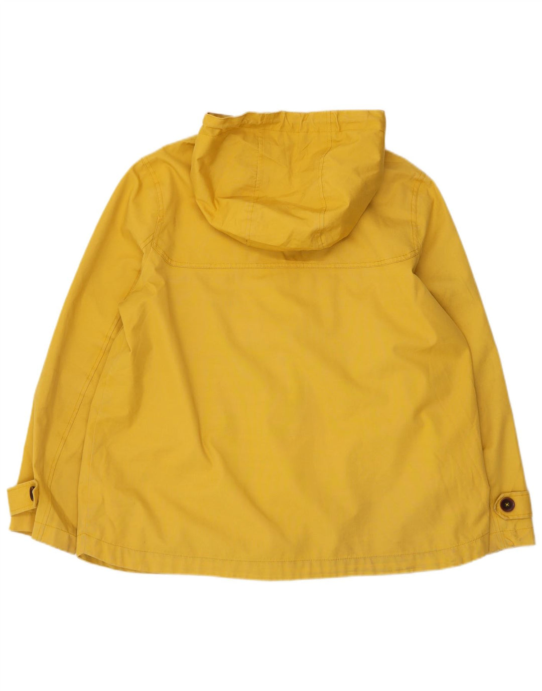 JOULES Giacca a vento con cappuccio da donna UK 18 XL Cotone giallo