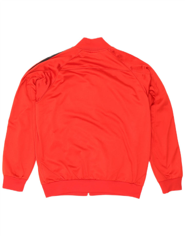 Giacca Top della tuta da ragazzo Adidas 15-16 anni in poliestere rosso