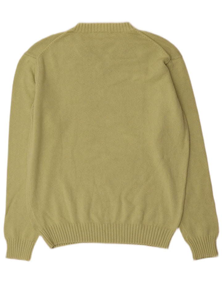 LACOSTE Maglione da uomo con scollo a V taglia 5 grande cotone verde