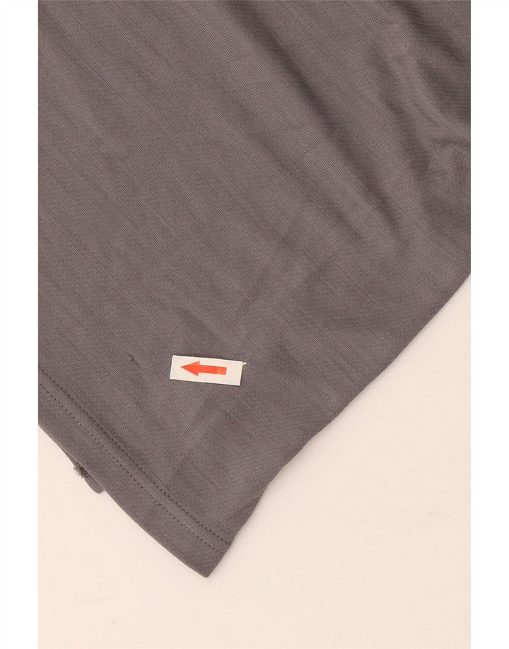 T-shirt da uomo Nike Top grande in poliestere grigio