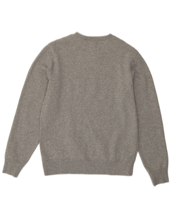 Felpa da uomo New Balance in cotone grigio medio