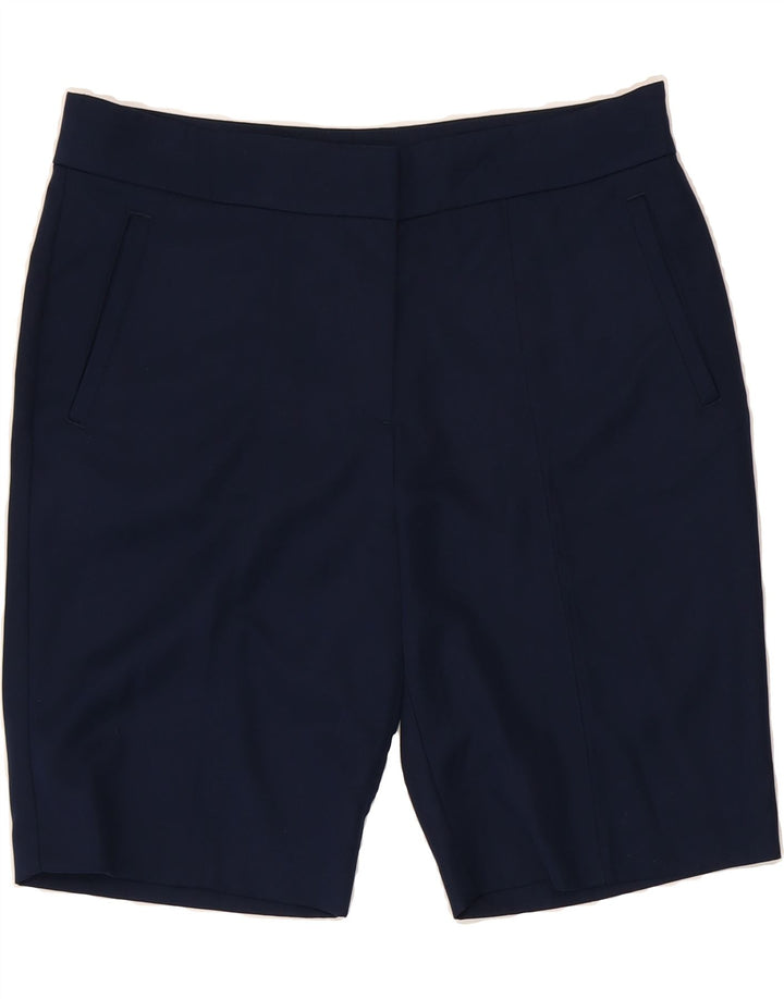 IZOD Womens Chino Shorts US 12 Large W34  Navy Blue Polyester Vintage Izod and Second-Hand Izod from Messina Hembry 