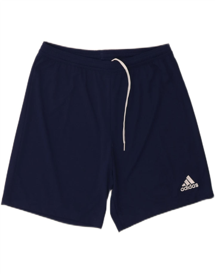 ADIDAS Mens Aeroready Sport Shorts Large Navy Blue Polyester Vintage Adidas and Second-Hand Adidas from Messina Hembry 