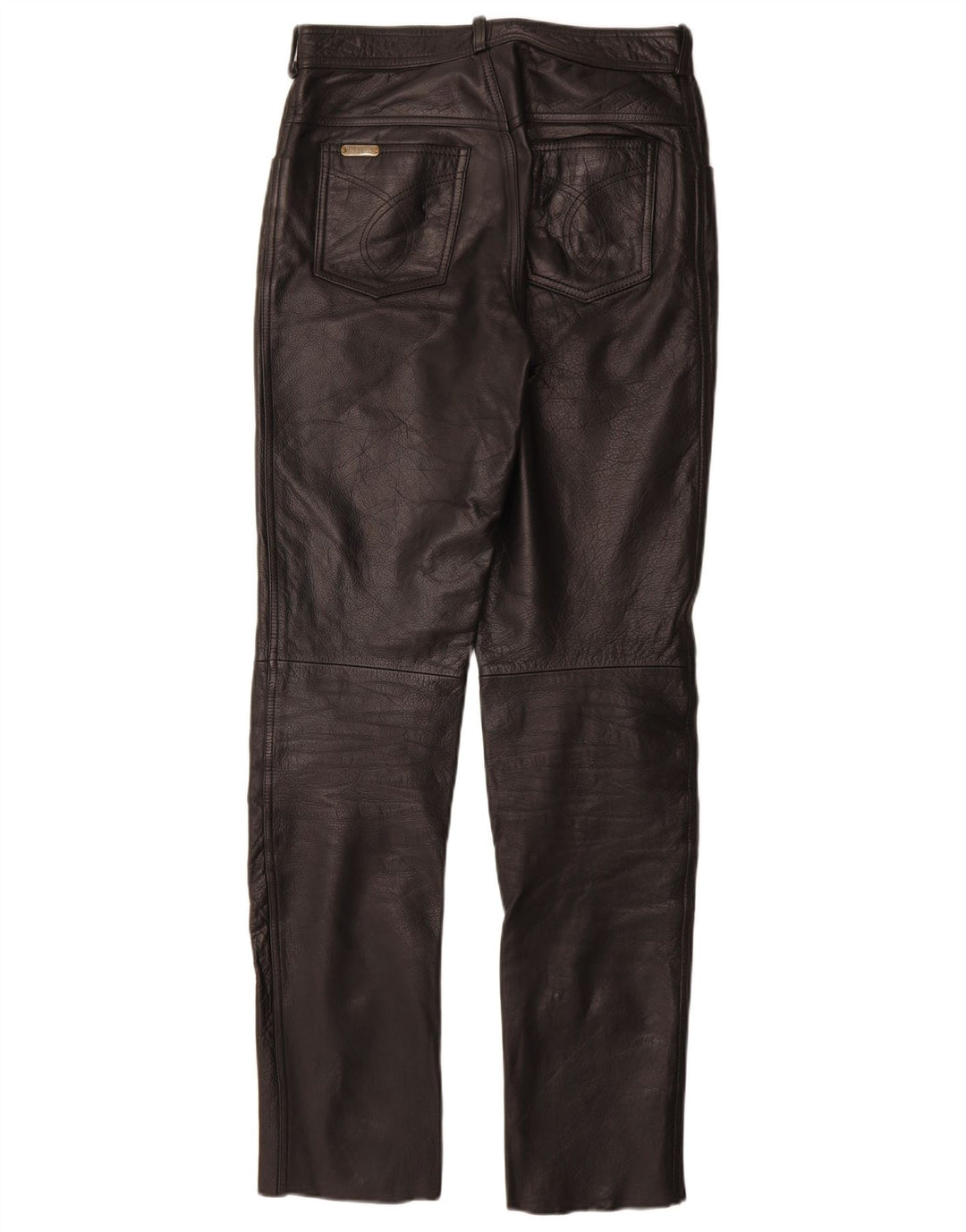 Pantaloni in pelle slim da donna Linus W29 L33 Pelle nera