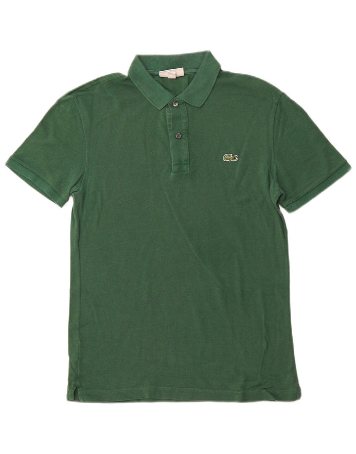 Polo LACOSTE da uomo slim fit taglia 3 piccola in cotone verde