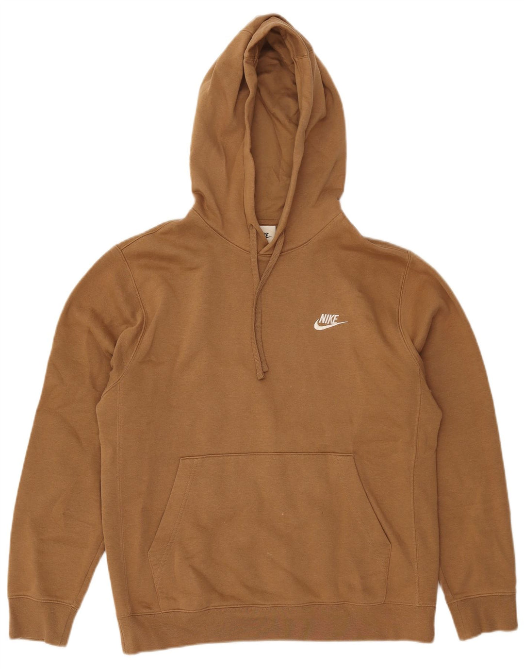 Felpa con cappuccio da uomo Nike Small in cotone beige