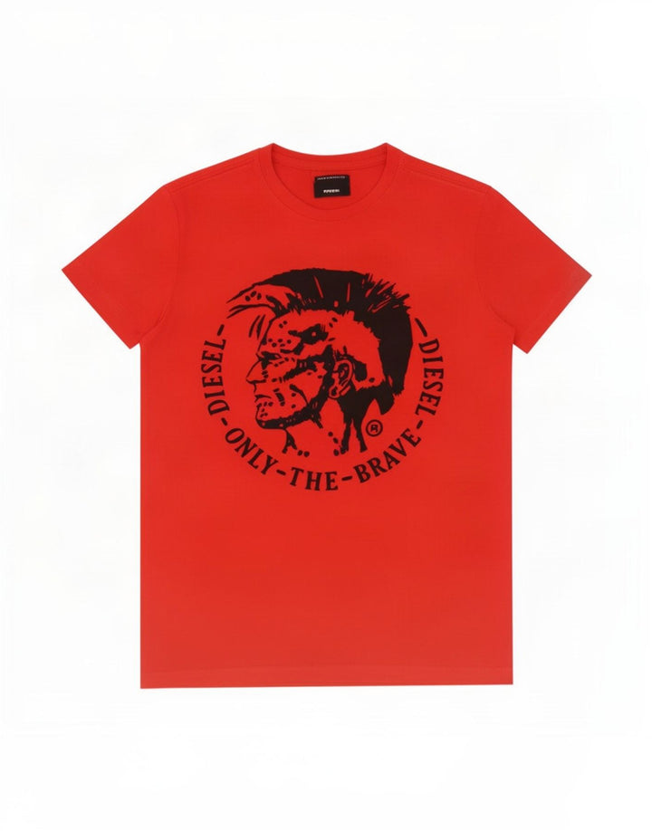 T-shirt grafica da uomo Diesel Top piccola rossa