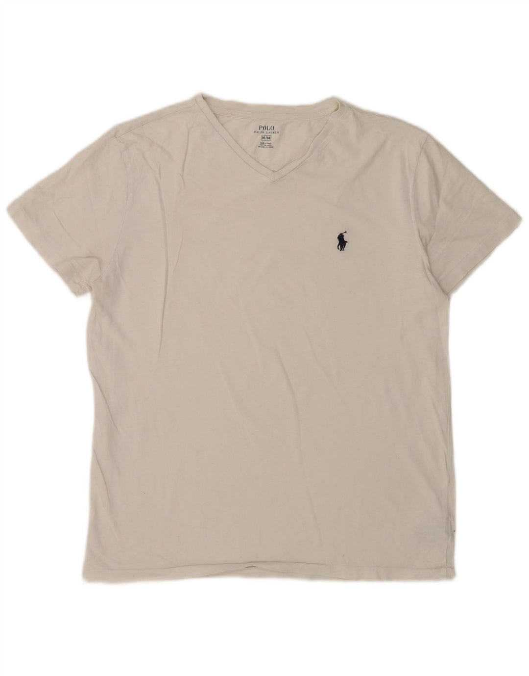 T-shirt da uomo Polo Ralph Lauren Top in cotone bianco medio