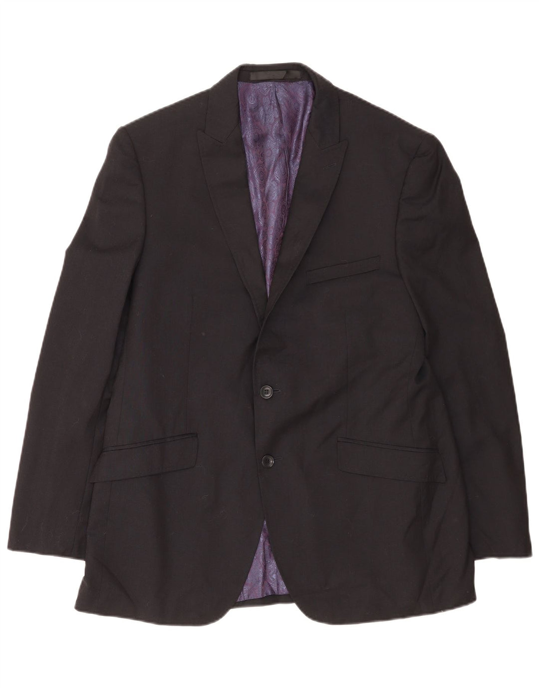 Giacca blazer a 2 bottoni Autograph da uomo Marks & Spencer UK 42 XL Lana nera