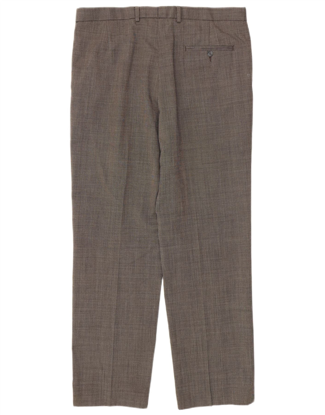Pantaloni casual vestibilità regolare da uomo Marks & Spencer W36 L31 poliestere grigio