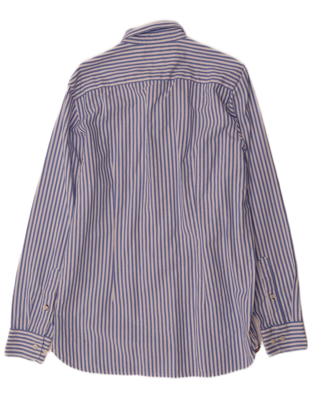 Camicia slim fit da uomo Tommy Hilfiger in cotone a righe blu medio