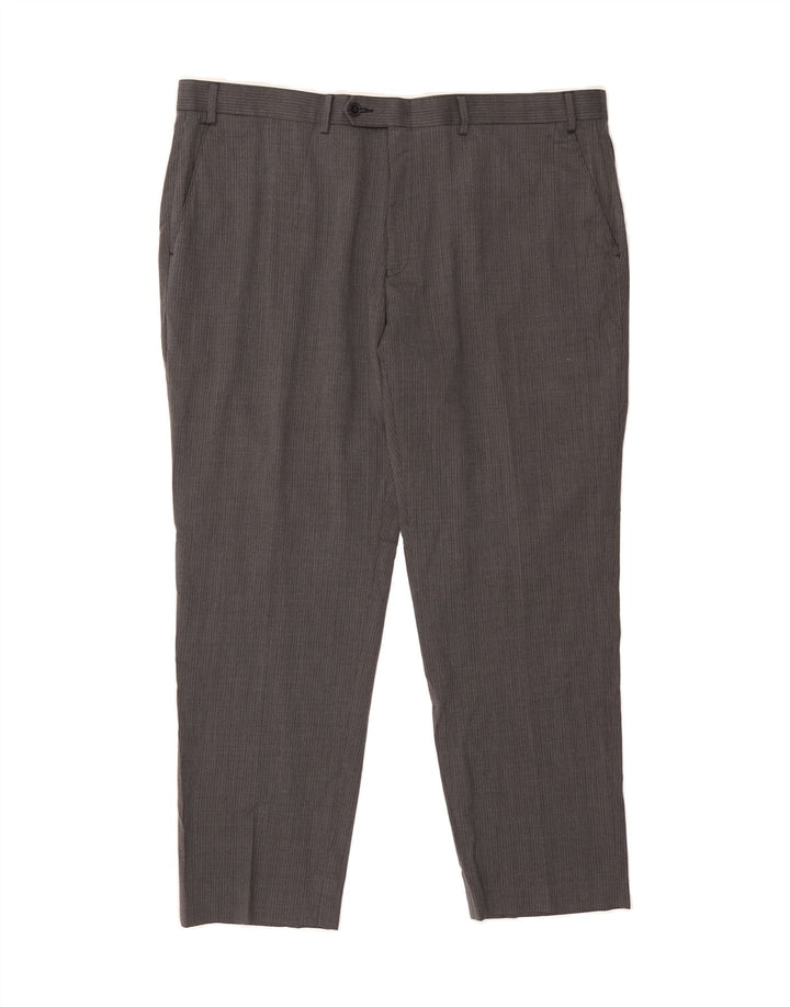 CHAPS Mens Slim Suit Trousers W42 L30 Grey Pinstripe Vintage Chaps and Second-Hand Chaps from Messina Hembry 