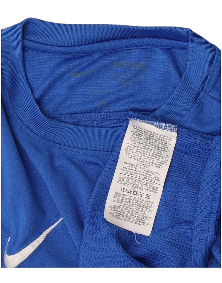 T-shirt Nike Dri Fit da uomo, grande, in poliestere blu
