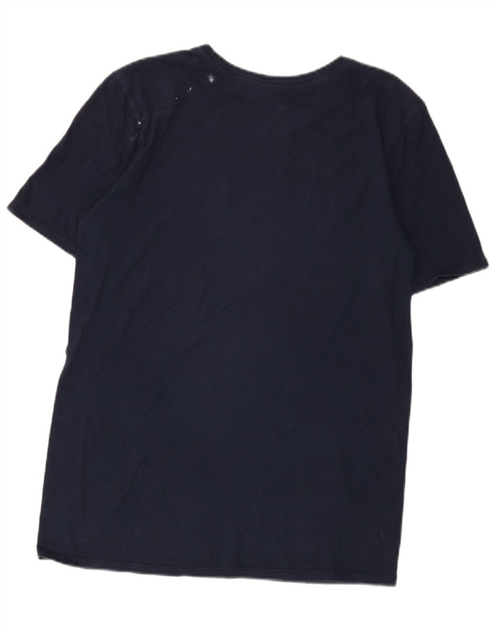 T-shirt Nike da uomo dal taglio atletico, piccola, in cotone blu navy
