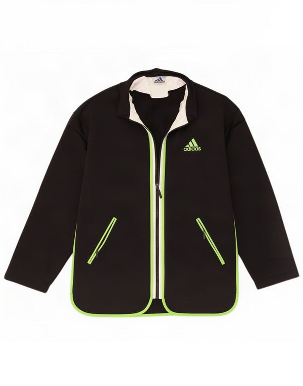Giacca da ginnastica grafica da uomo Adidas Medium nera