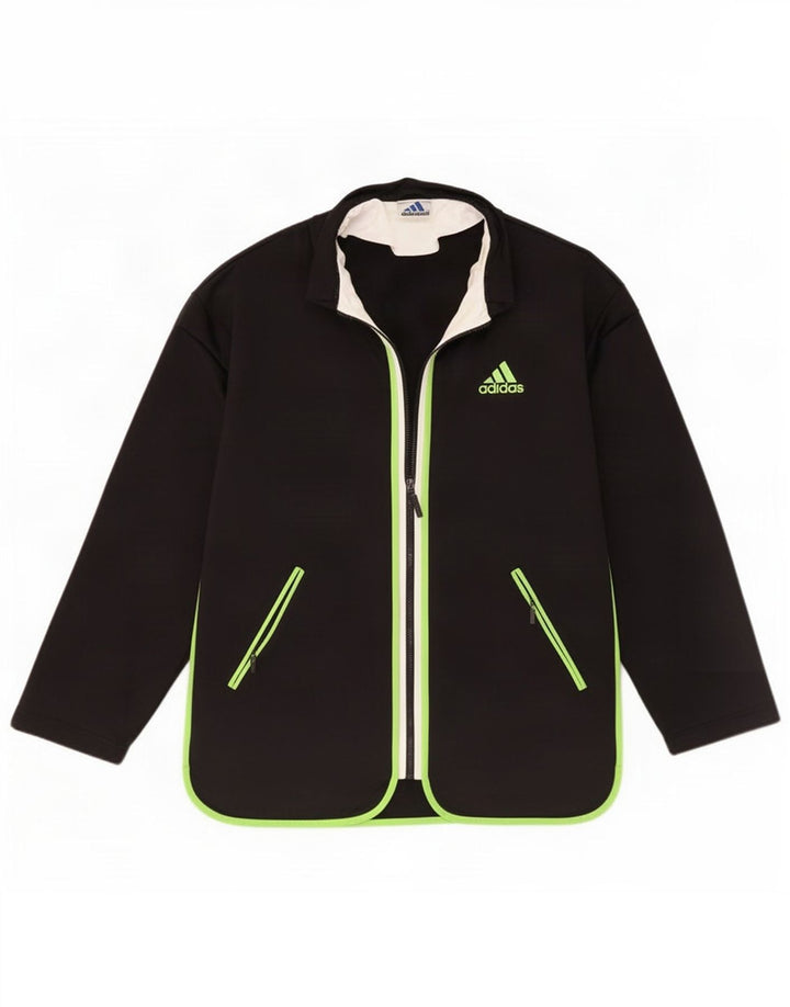 Giacca da ginnastica grafica da uomo Adidas Medium nera