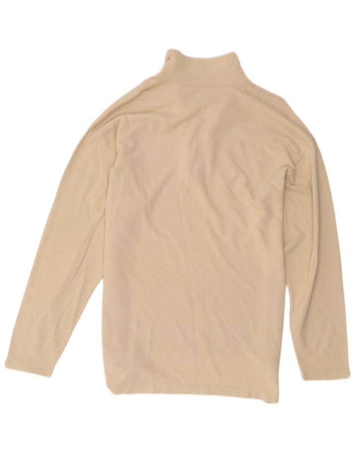 Polo da uomo a maniche lunghe Lee grande in cotone beige