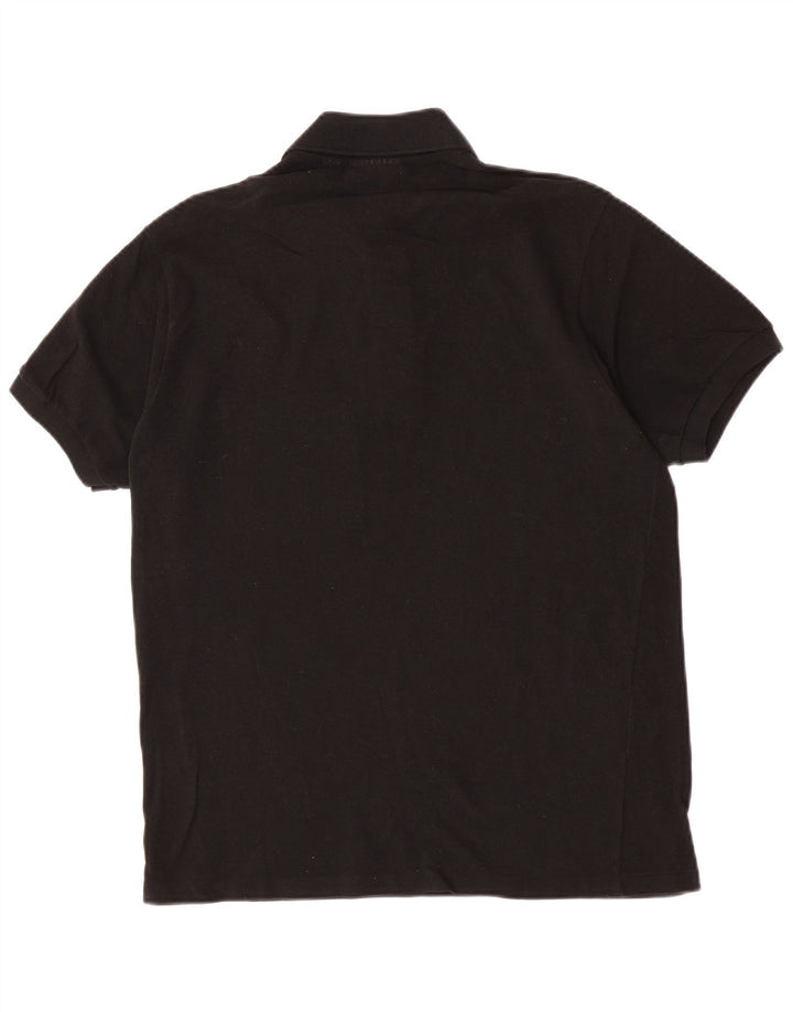 Polo da uomo Lacoste vestibilità classica taglia 4 media cotone nero