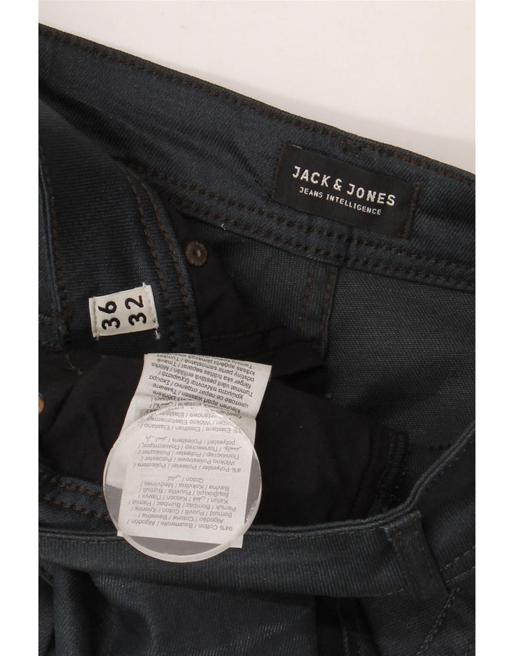 JACK & JONES Jeans dritti da uomo W36 L32 cotone blu navy