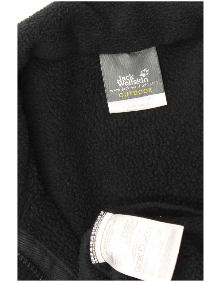 JACK WOLFSKIN Giacca in pile da uomo per esterni UK 36/38 Small Poliestere nero