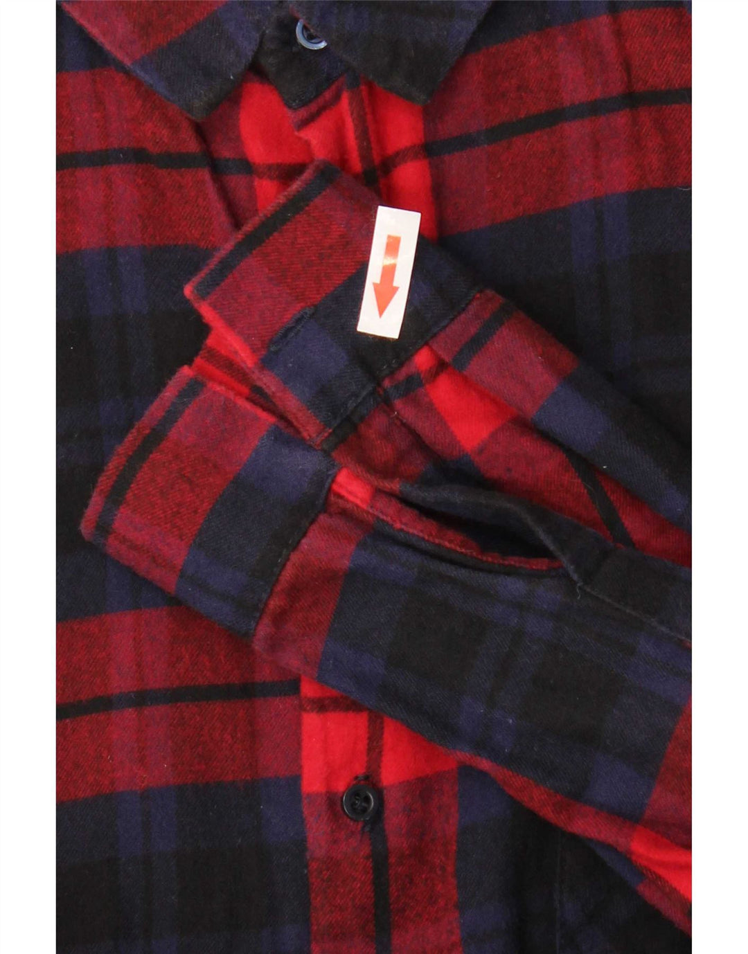 Camicia in flanella da donna Zara UK 14 a quadri rossi medi