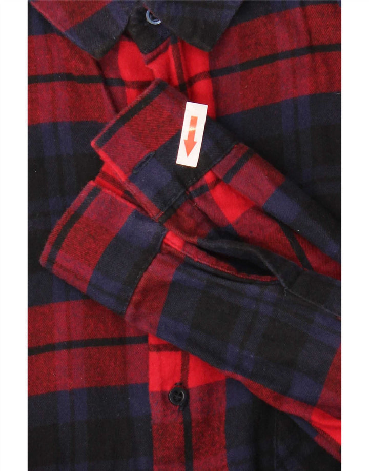 Camicia in flanella da donna Zara UK 14 a quadri rossi medi