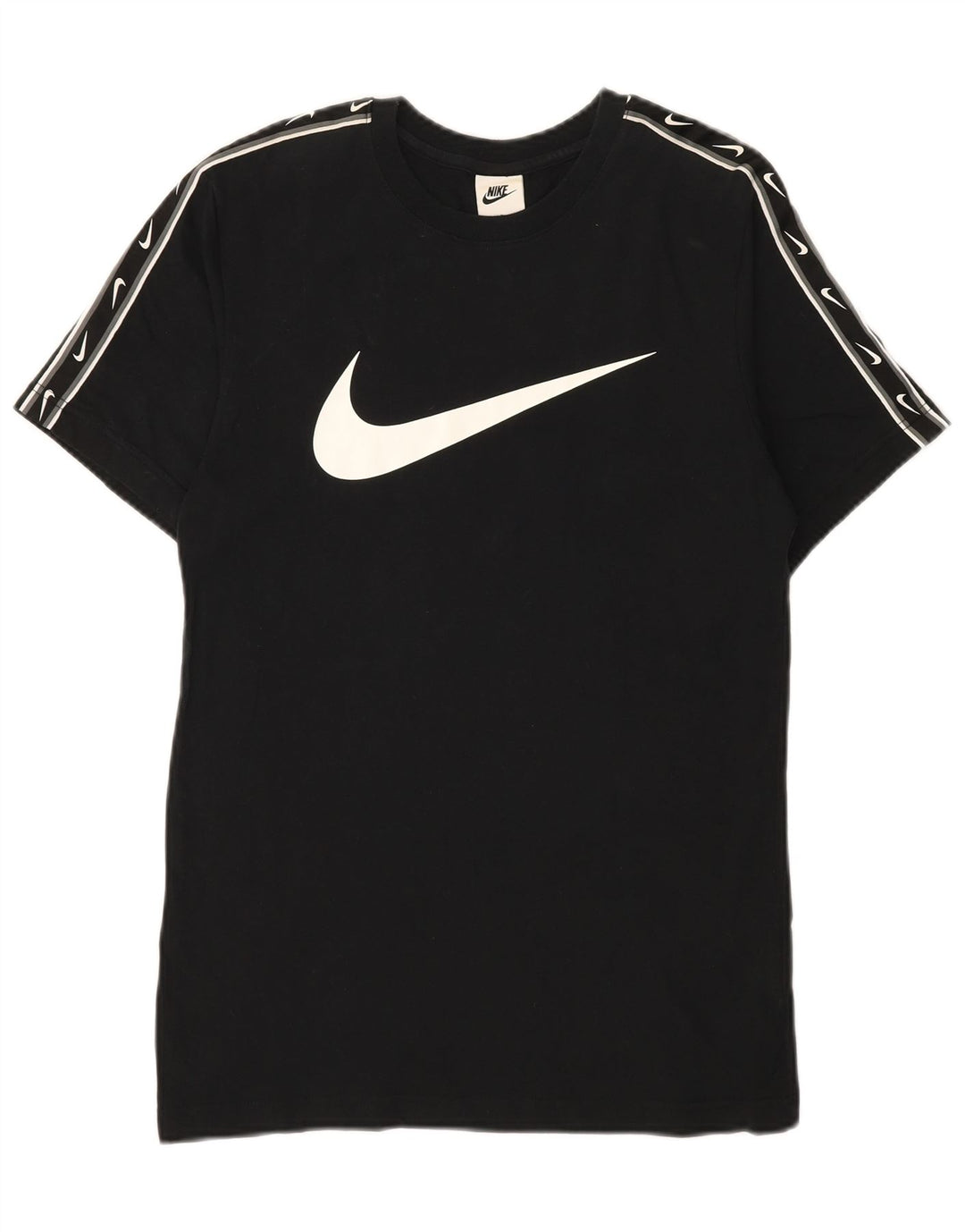 NIKE Mens Graphic T-Shirt Top Small Black Cotton