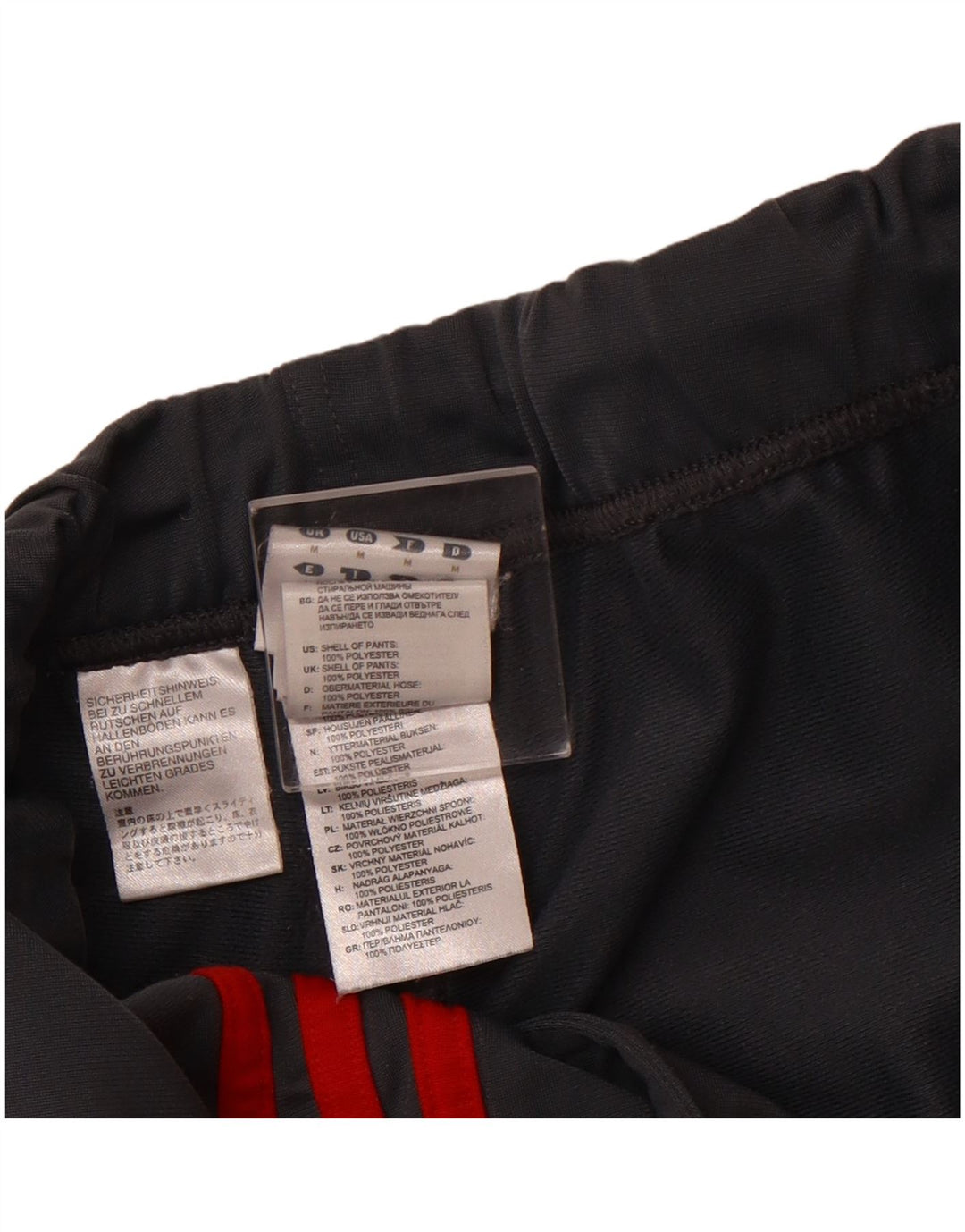 Pantaloni da tuta da uomo ADIDAS in poliestere grigio medio