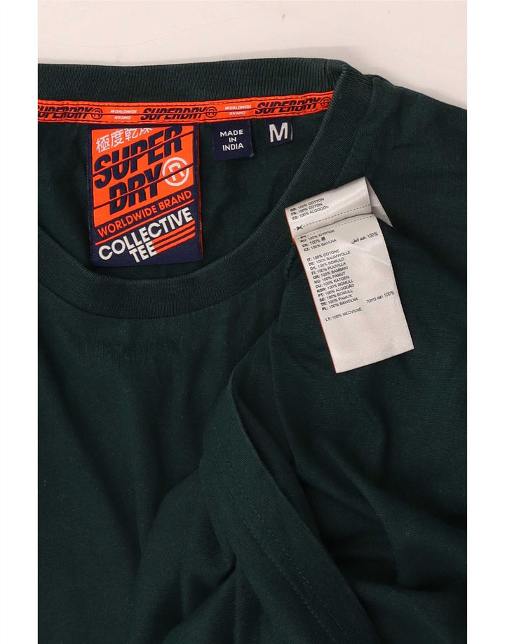 T-shirt da uomo Superdry Top in cotone verde medio