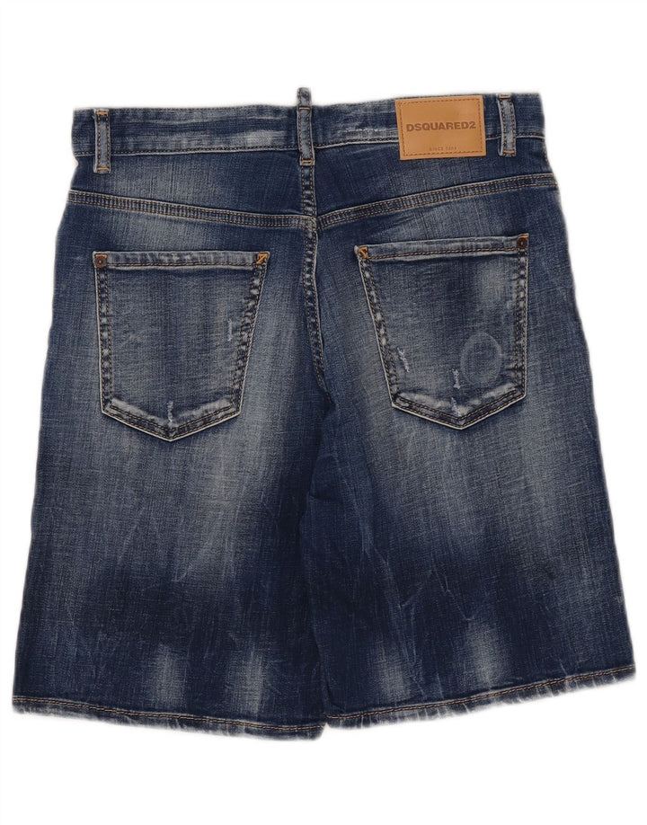 Dsquared2 Pantaloncini di jeans invecchiati per ragazzi 13-14 anni W29 Cotone blu