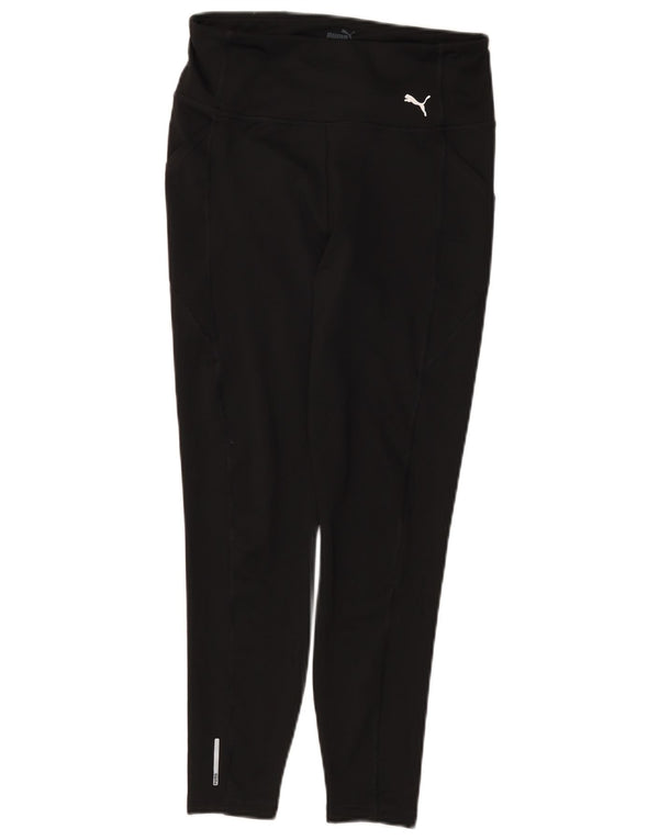 PUMA Womens Leggings UK 12 Medium  Black