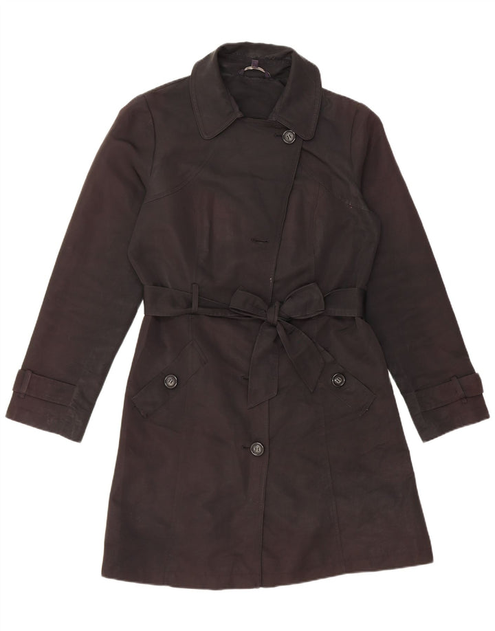 Trench da donna Marks & Spencer UK 10 piccolo poliestere nero