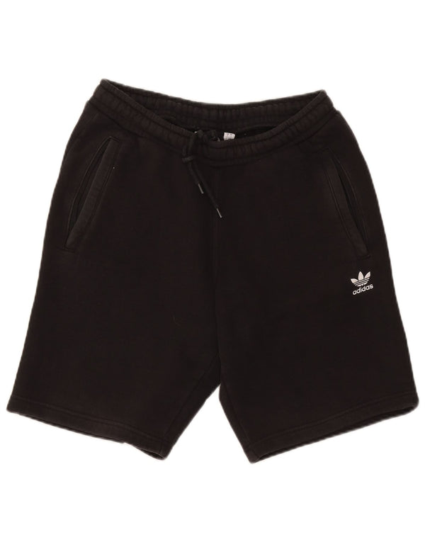 Pantaloncini sportivi da uomo Adidas piccoli in cotone nero