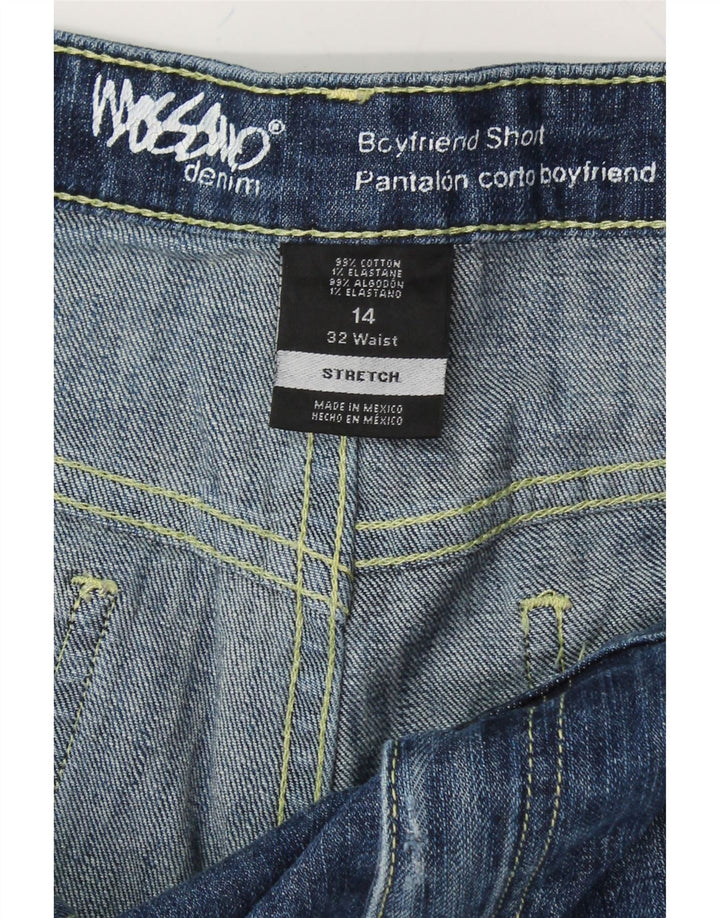 MOSSIMO Womens Boyfriend Distressed Denim Shorts US 14 Large W32  Blue Vintage Mossimo and Second-Hand Mossimo from Messina Hembry 