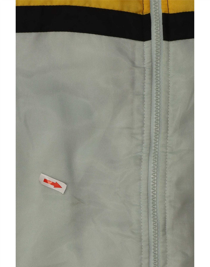 Giacca da sci vintage da uomo UK 38 Poliestere color block blu medio