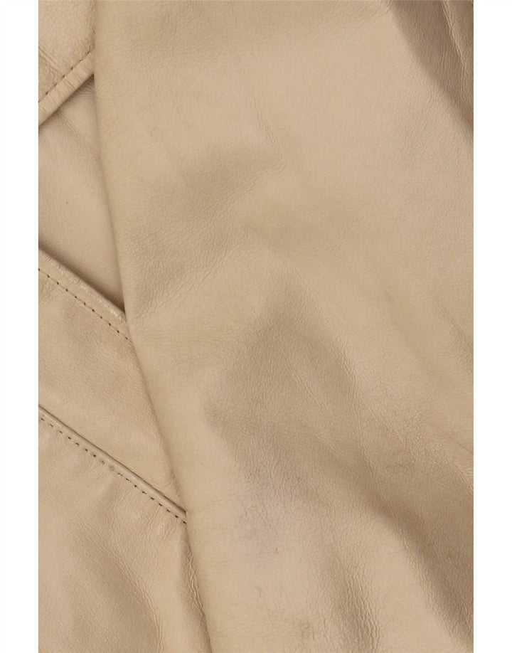Giacca In Pelle Donna Conbipel IT 42 Beige Medio
